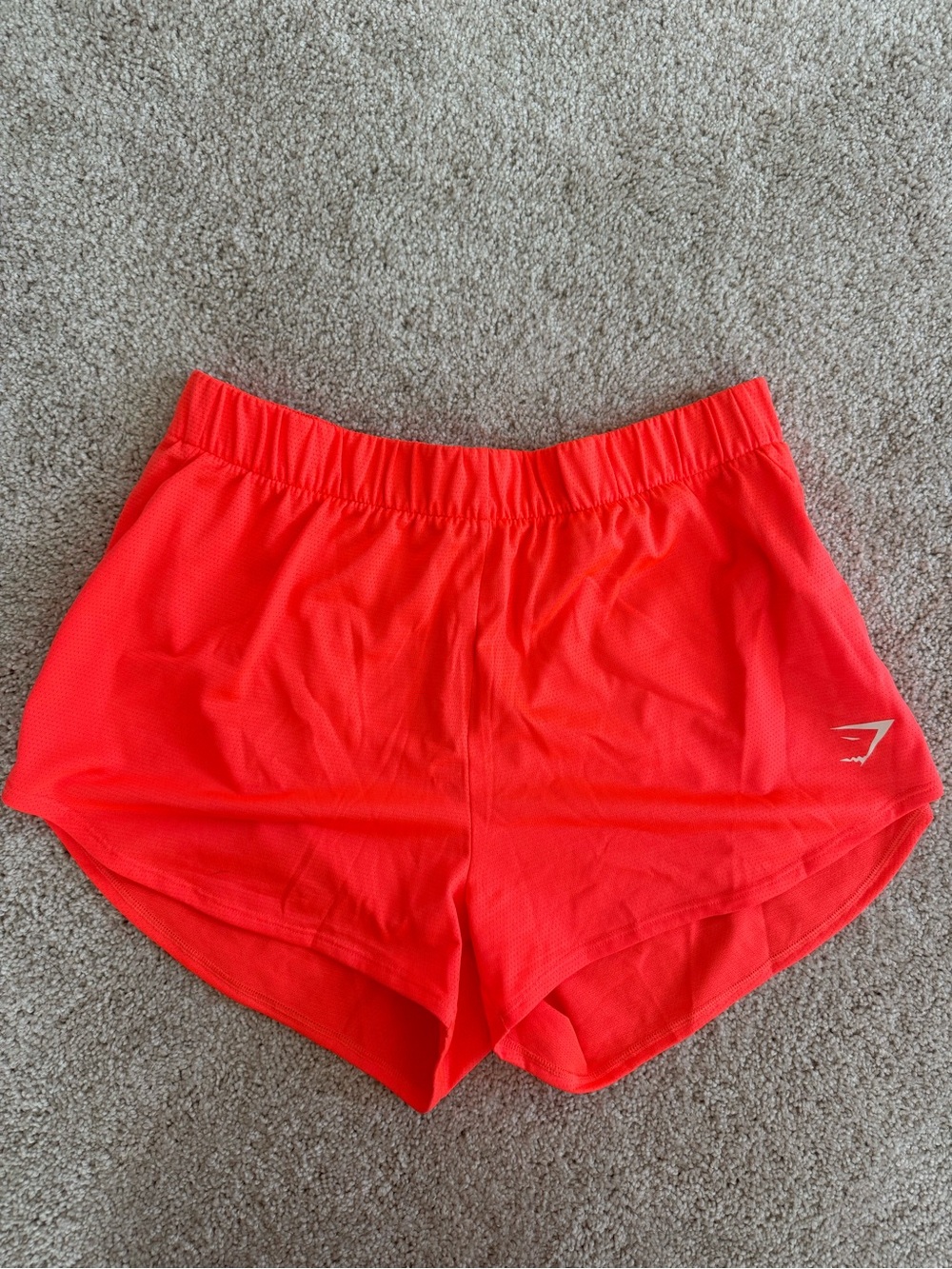 Gymshark Women's Red/Orange Cover Shorts